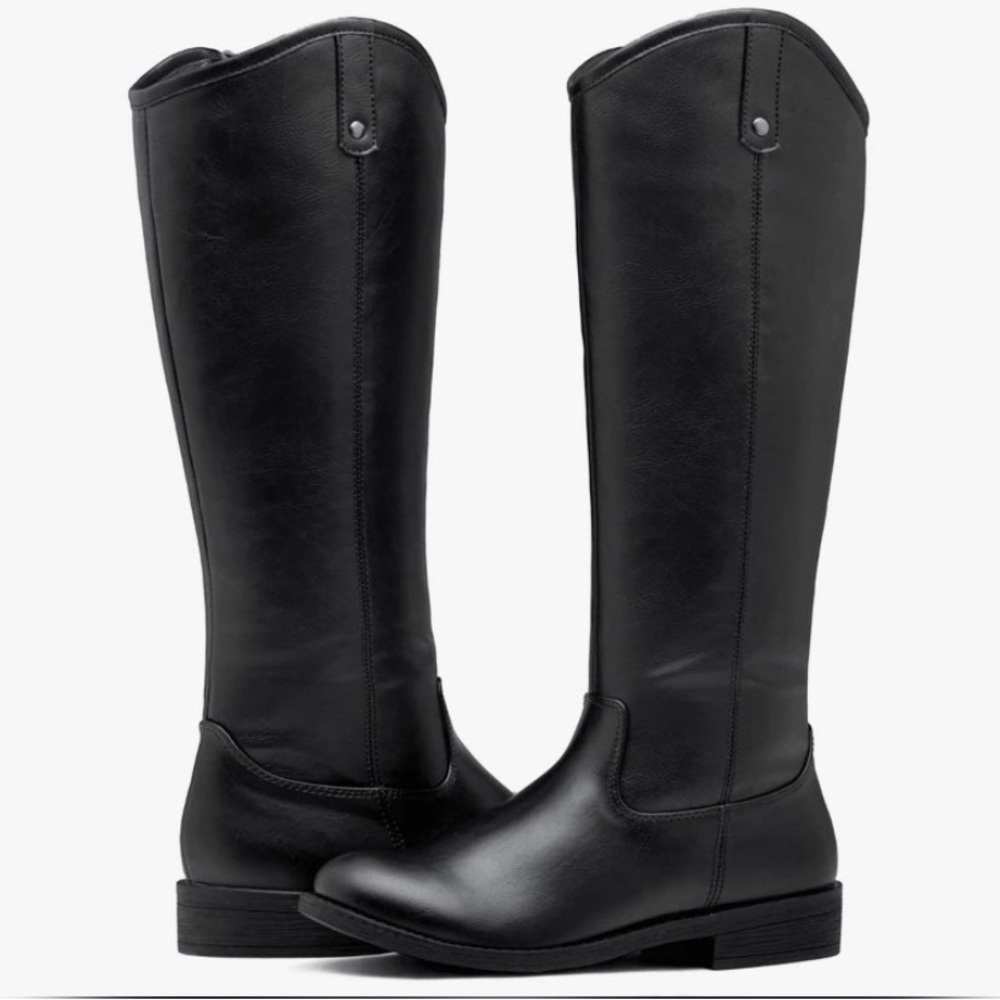 Women's Black Knee-High Boots